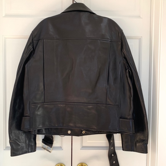 Acne Studios Men’s Leather Moto Jacket - Picture 6 of 15